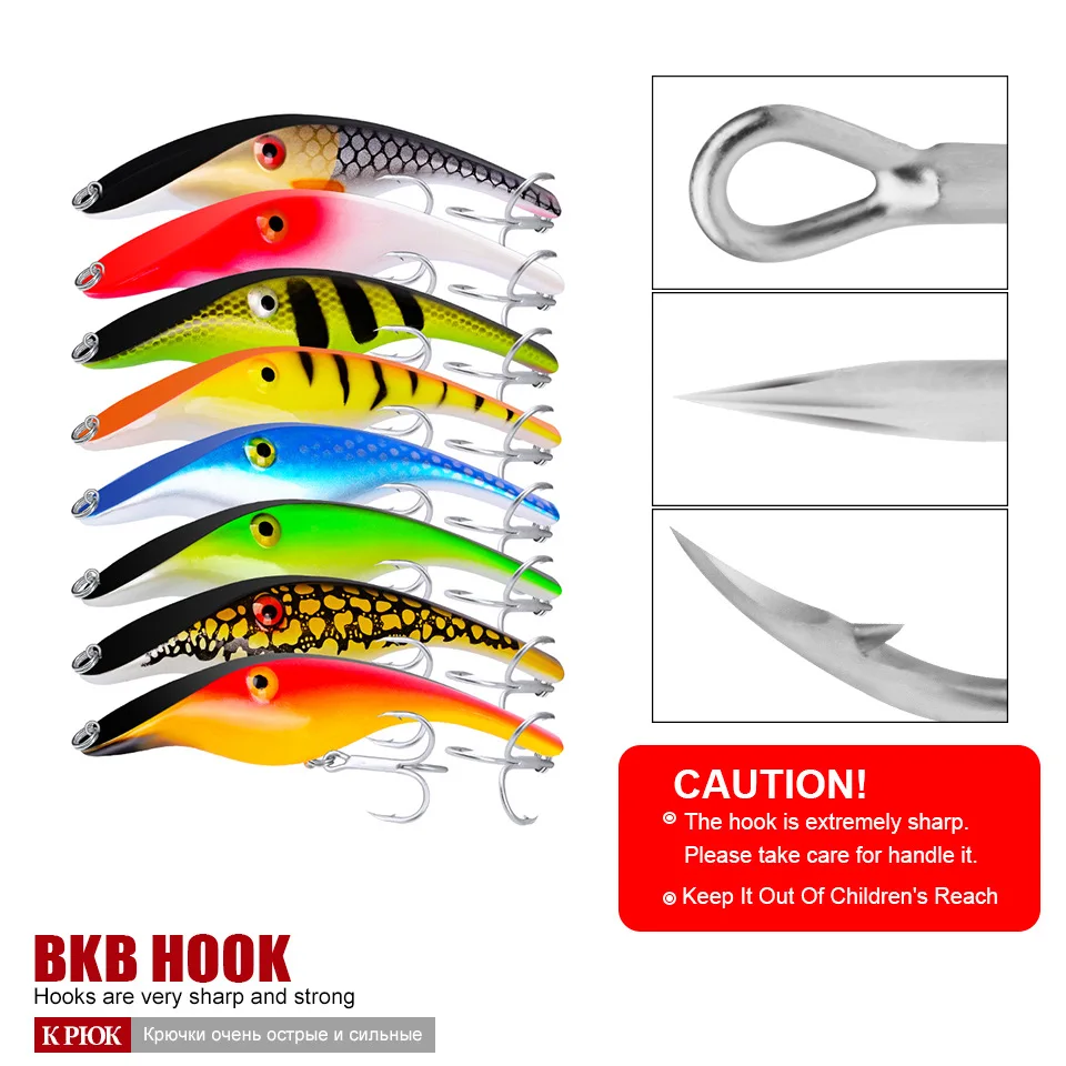 ZWICKE 14CM 43G Jerk Bait Sinking Hard Body Minnow Saltwater Lipless Crank Wobbler Fishing Lure Jerkbait per luccio Musky Fishing