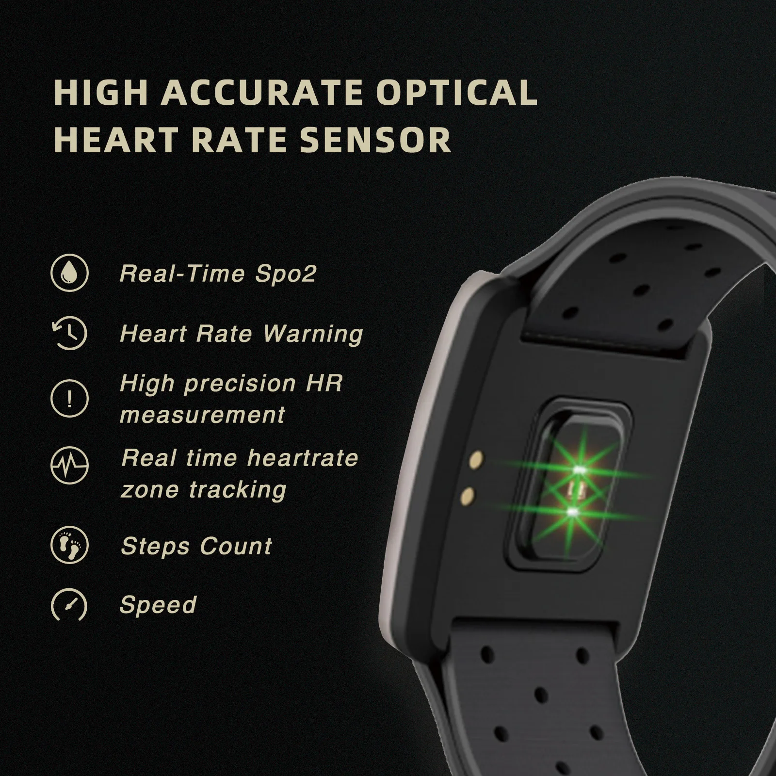 FITCENT Heart Rate Monitor Armband ANT+ Bluetooth Optical Fitness Tracker Band HR Sensor for Garmin Wahoo Bike Computer Peloton