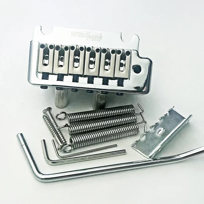 2 point chrome silver double swing electric guitar tremolo system bridge  WOV08 post distanc