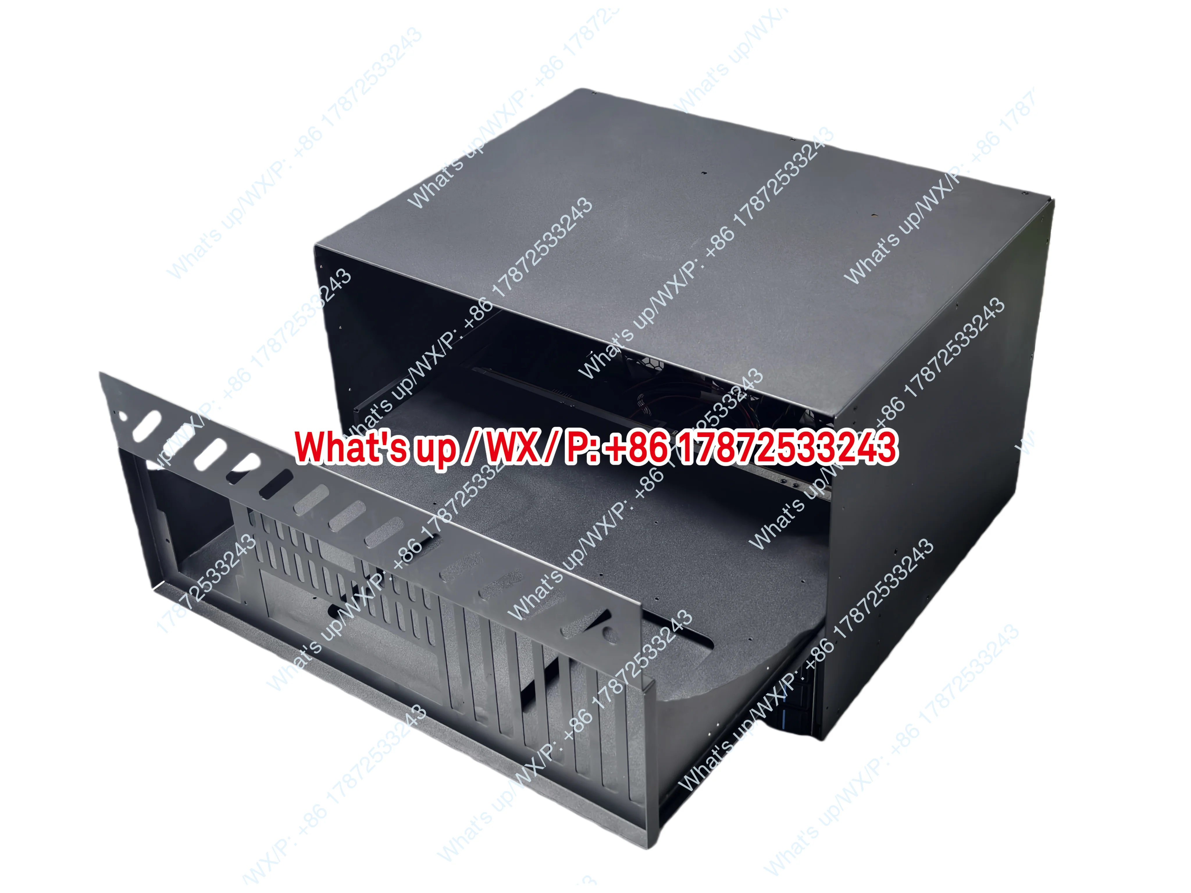 M412PC 12 disk NAS storage case 12G expansion backplane push-pull EATX motherboard front IO