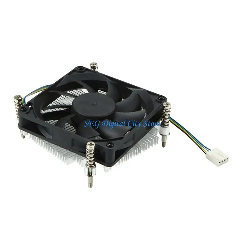 U75B Mini ITX chassis ultra-thin CPU Radiator 27mm Height CPU Cooler CPU 4Pin PWM Fan Air Cooling for Intel ITX for Case