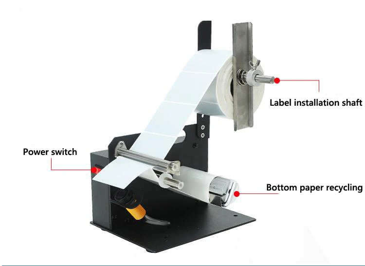 D42 Optical Fiber Sensor label stripping  machine ,non -drying, transparent label fully automatic separation label machine