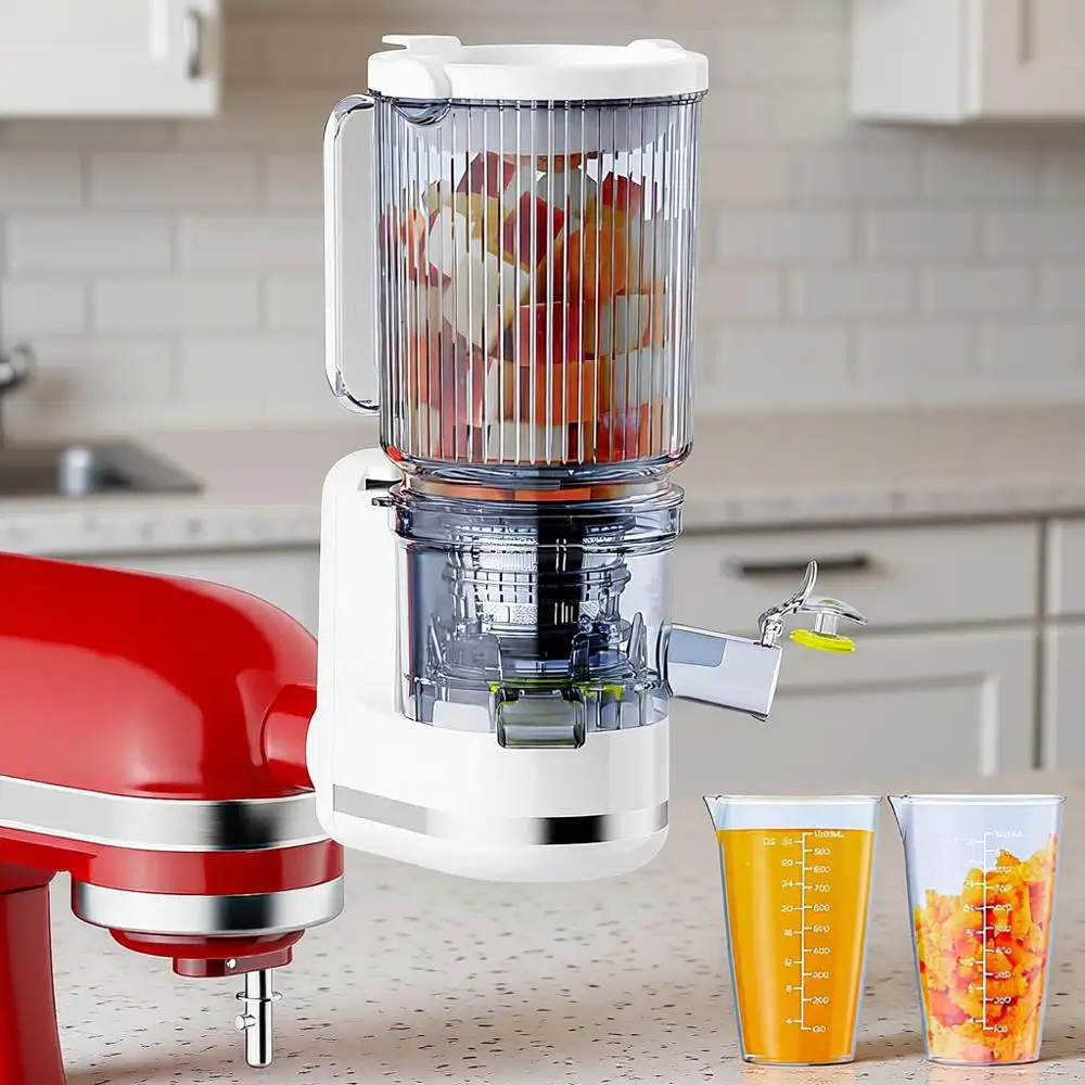 

Насадка для соковыжималки или миксера, соковыжималка холодного отжима с широким загрузочным отверстием 4,9 дюйма для целых фруктов и овощей, в комплекте