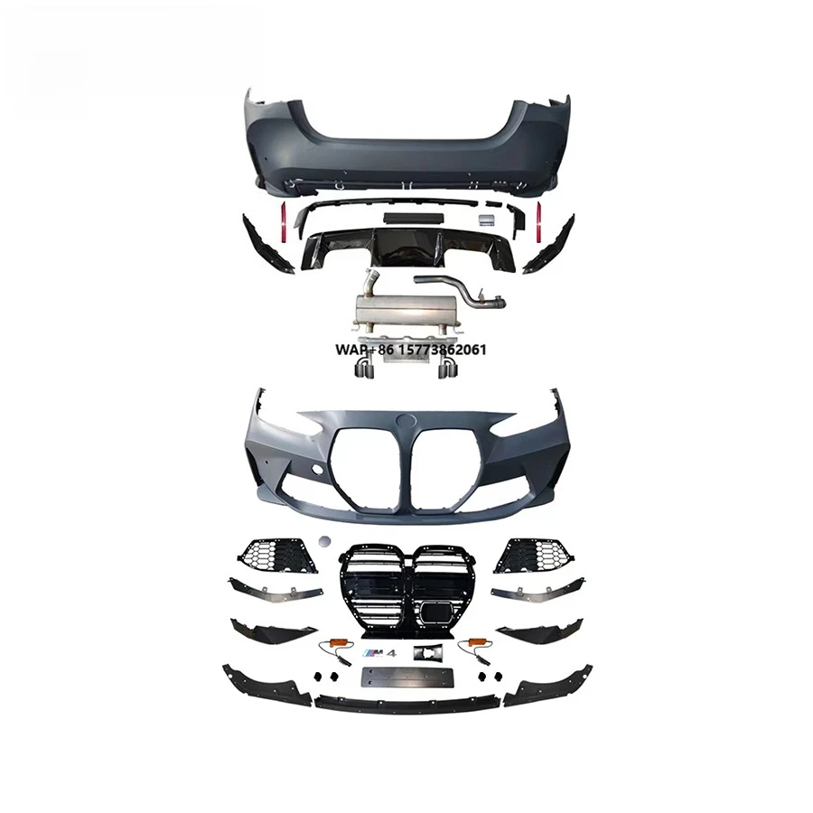 

Automobiles Exterior Body Parts for 4 Series G22 M4 Bodykit Car Front Rear Bumpers Grille Diffsers Exhaust Pipes G22 M4