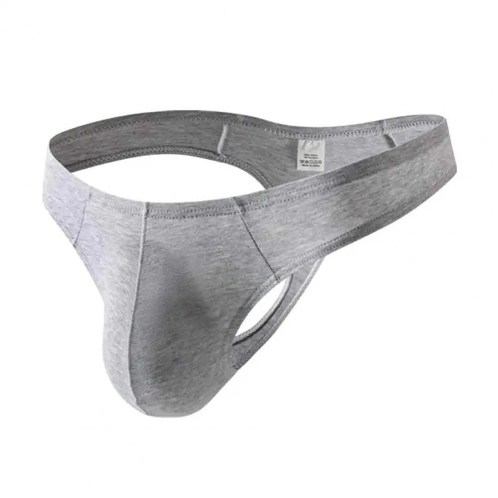 Close Fit Men Underwear T-Shaped Cut Briefs, U Convex Low-waisted Pouch Panties,Lightweight Underwear for Daily Wear