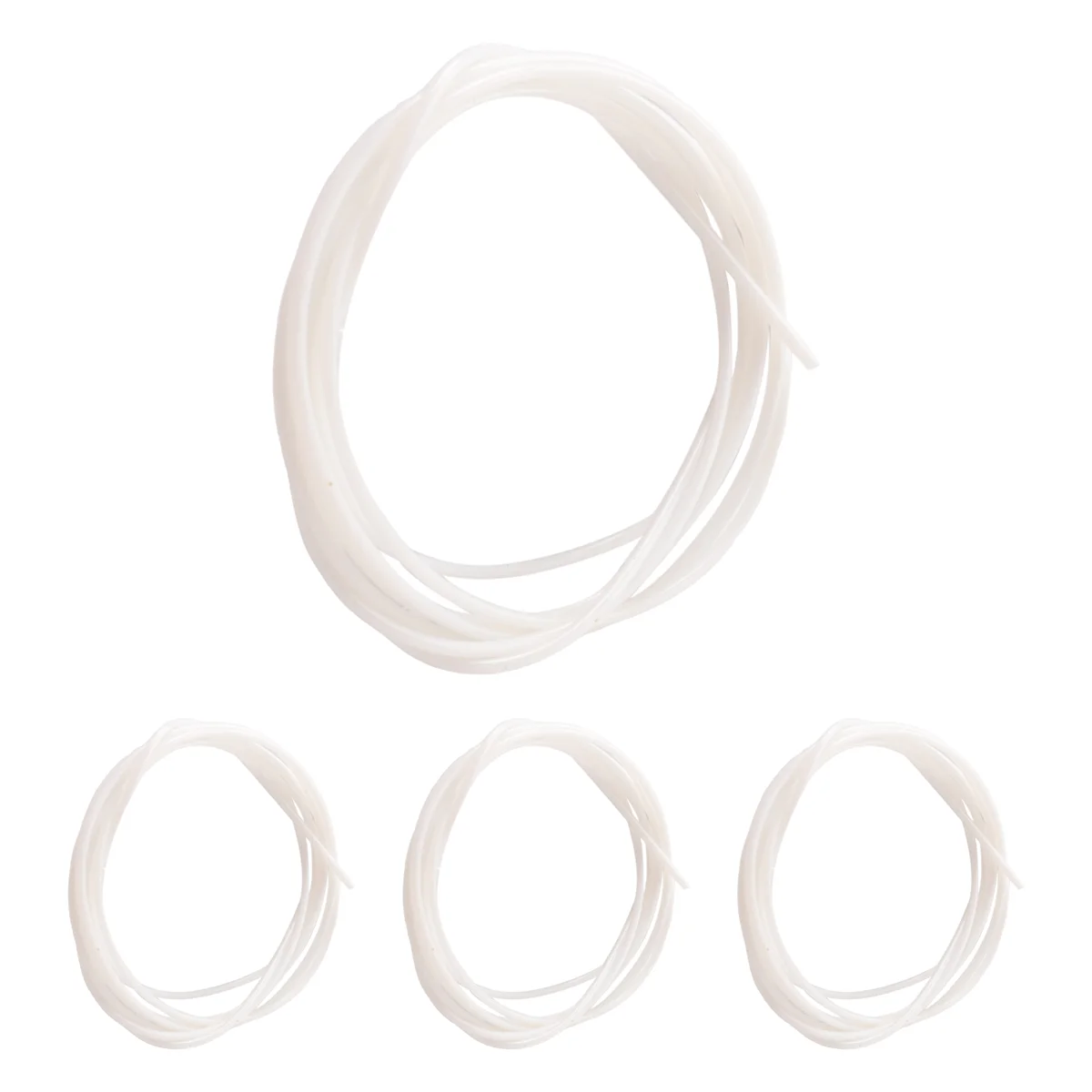 4 unidades / conjunto de cordas de ukulele de nylon branco peça de reposição para instrumento de cordas de 21 polegadas 23 polegadas 26 polegadas