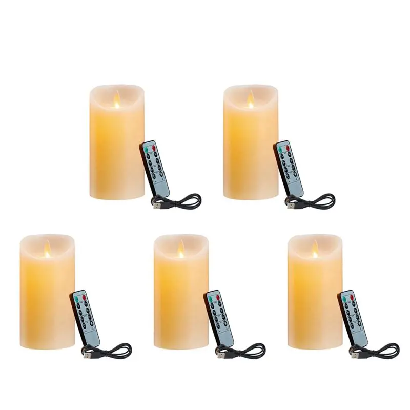 5X Led Candles, Fli…
