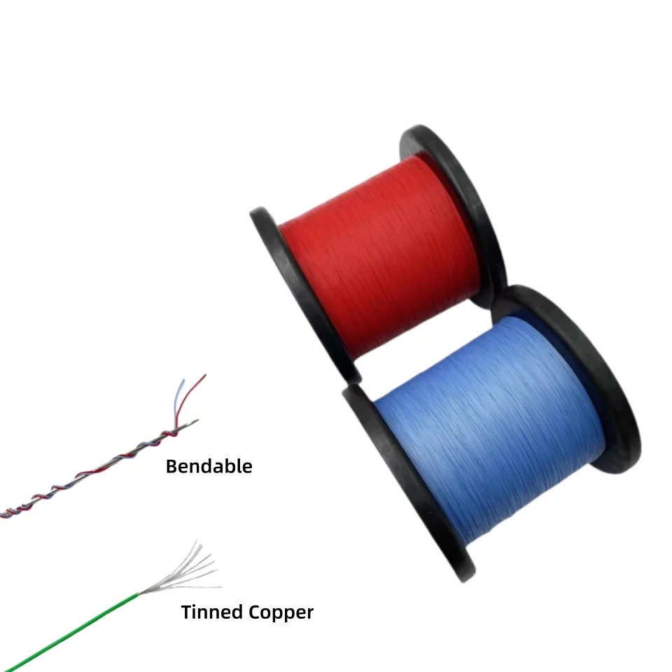 10/20/50M UL10064 FEP Wire 26/28/30/32/34/36/40AWG  Plastic Ultra Fine Micro Litz Wires Solder High Conductivity Copper Cable