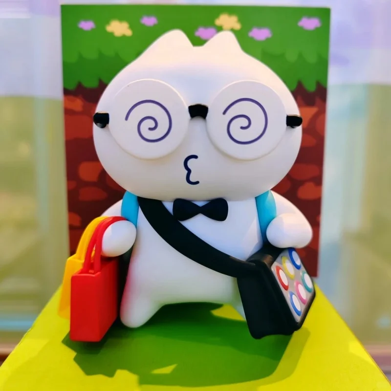 

Оригинальная игрушка-сюрприз Plzdot: Котёнок в галстуке-бабочке из серии «Мой маленький котёнок» — милая настольная декорация, модный подарок для девочек на праздники