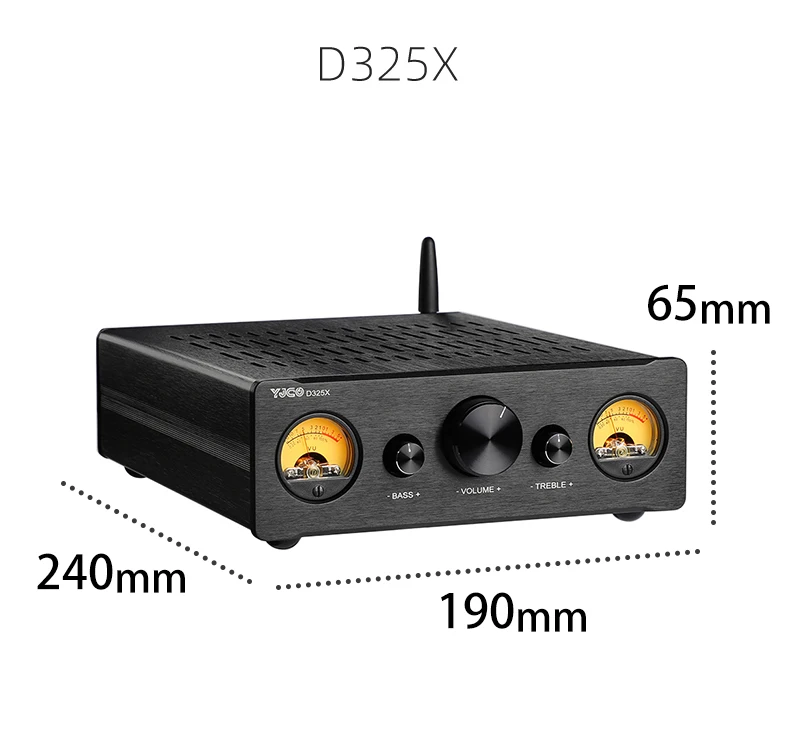 YJCO 300W Digitaler Leistungsverstärker 2.0 Stereo-Balance-Eingang mit TPA3255 XLR RCA Bluetooth HIFI Audio Soundverstärker AC220V – Detail 7