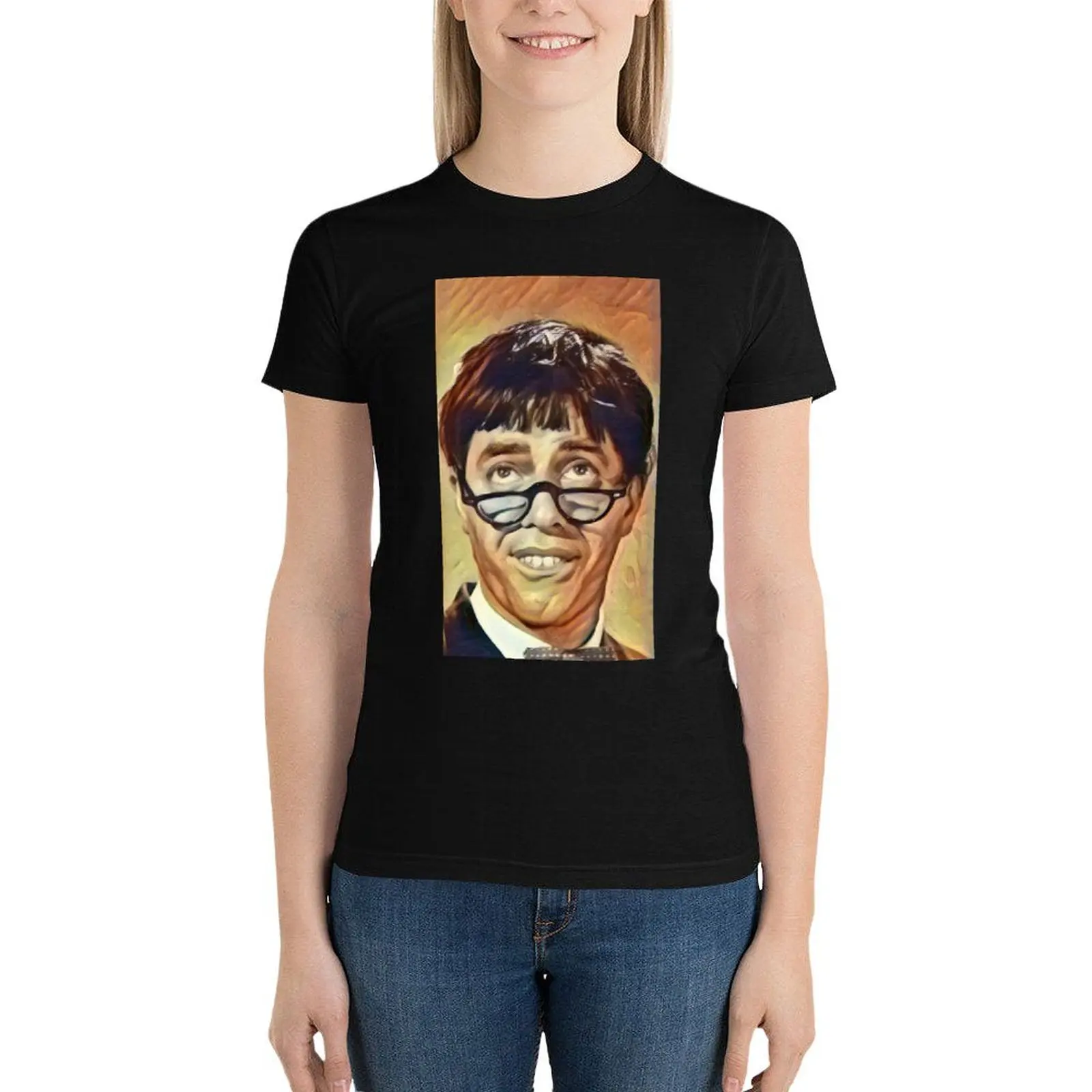 Jerry Lewis as Professor Julius Kelp T-Shirt summer tops plus size tops aesthetic clothes cute tops Women's clothing