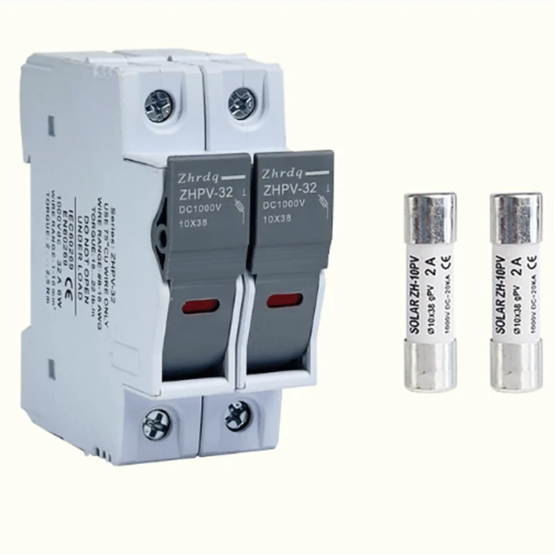 Solar Photovoltaic Fast DC Fuse ZHPV-32 DC1000V 2-32A Combiner Box Dedicated Fuse 10x38