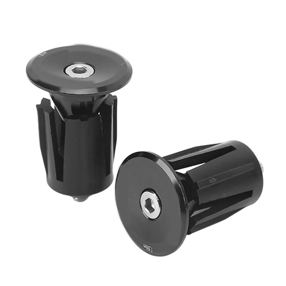

2 Pair Durable Aluminium Plastic Handlebar Plug Light Weight Easy Installation Bar End Plug Bar End Grip Cap Bike Maintenance