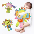 Baby Soothing Toys Kawaii Stuffed Animal Toys Cute Baby Comforter Sleeping Toy Colorful Newborn Pacifying Dolls Plush Rattles