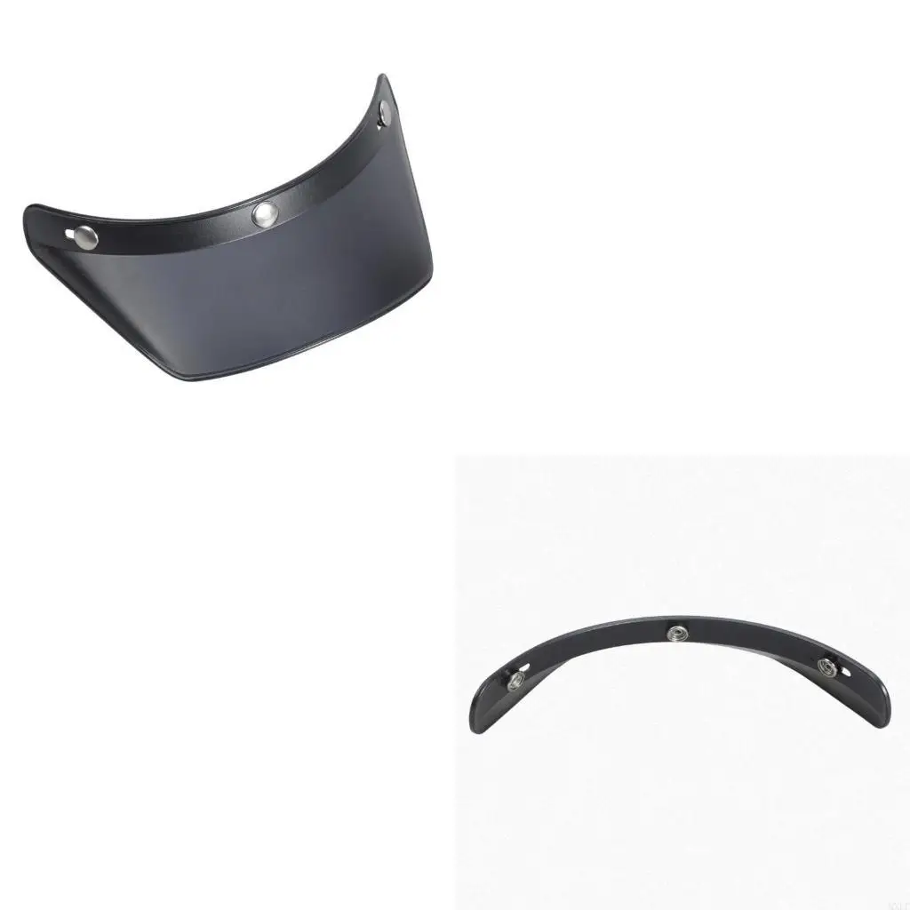 

Motorcycle Helmet Motorcycle Scooter Open Face Helmet Visor 3-Snap Visor