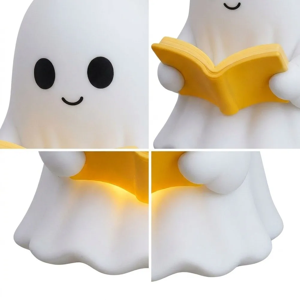 Specter Reading Night Light Ornament for Halloween Decor Enthusiasts Seeking Playful Yet Functional Room Accents