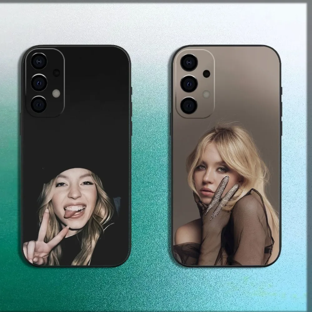 Actor S-Sydney Sweeney Phone Case For Samsung Galaxy A13,A21s,A22,A31,A32,A52,A53,A71,A80,A91 Soft Black Cover