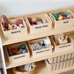 Wooden Cut Fruits & Veg Set, Safe Montessori Toy for Kids, Pretend Play, Eco-Friendly, Gift Idea.