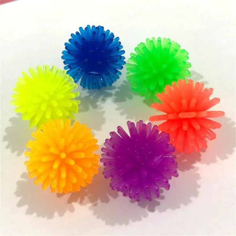 Massage Ball Bouncy Soft Toy Massager Yoga Foot Massage Ball Hedgehog Mini Massage Ball Decompression Toys Pet Products