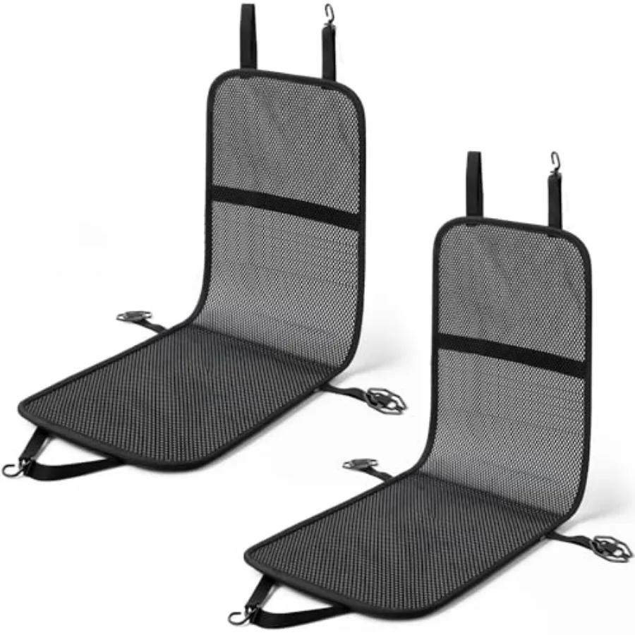 

Pack 3D Air Mesh Car Seat Cushion - 4" x 5" Black Breathable Double Cool Chair Seat Pad for Truck SUV Van Car - Universal Fit