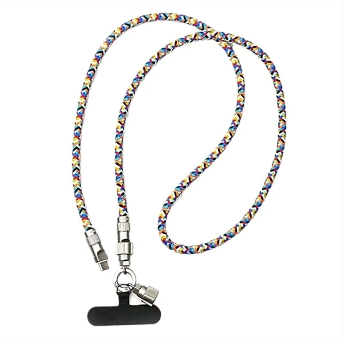 A64I 1.2m Phone Lanyard Crossbody Two-in-One Charging Cable Color Braided Strap Anti-Lost Crossbody High-End Charging