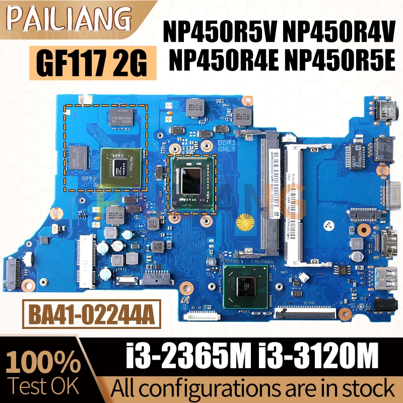 

For SAMSUNG NP450R5V NP450R4V NP450R4E NP450R5E Laptop Mainboard BA41-02244A i3-3265M i3-3120M BA92-12768A Notebook Motherboard