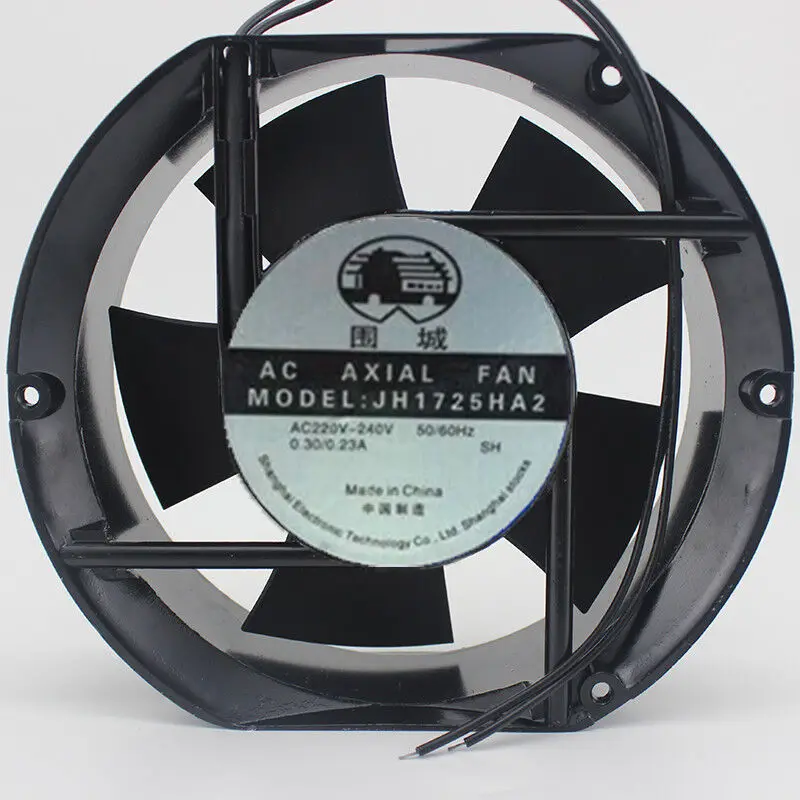 

1 pcs AC AXIAL Fan JH1725HA2 AC 220-240V 17251 17CM 2 wire Aluminum frame fan