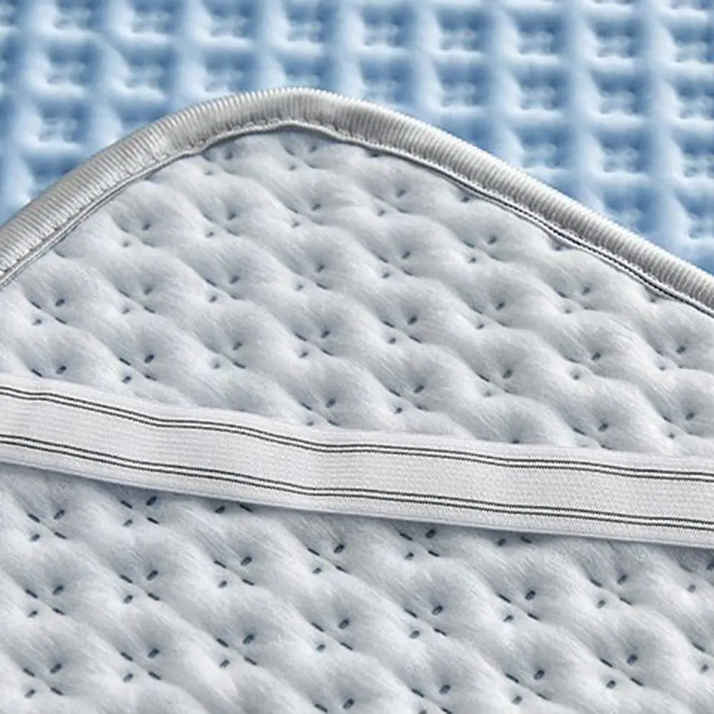 Breathable Cooling Mattress Comfortable Washable Ice Silk Bed Mat Pad Soft Skin-friendly Summer Sleeping Mat Household