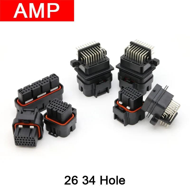 4-1437290-0 Domestic AMP Automotive Connector 26Pin Waterproof Plug 3-1437290-7 34Pin 1473416-1 3-1437290-8 2-6447232-4 1473712