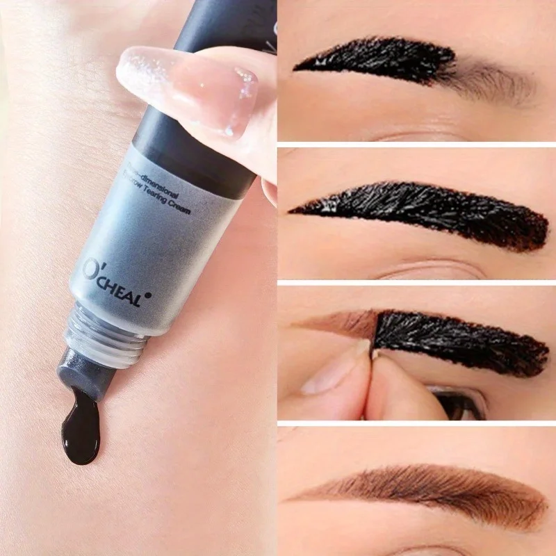 Crème à sourcils semi-permanente, teinte de tatouage, Film de teinture longue durée, Gel pour sourcils, cosmétiques