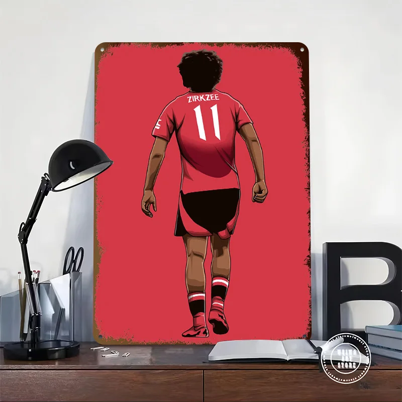 Joshua Zirkzee Poster Customized Wall Art Vintage Metal Signs Retro Tin Plaque for Man Cave Decoration Bedroom Decorations House