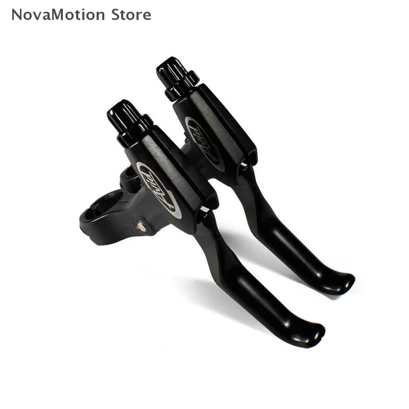 1 زوج سبائك الألومنيوم الخامس الفرامل الفرامل رافعة الدراجة الجبلية دراجة مقبض كرنك الفرامل