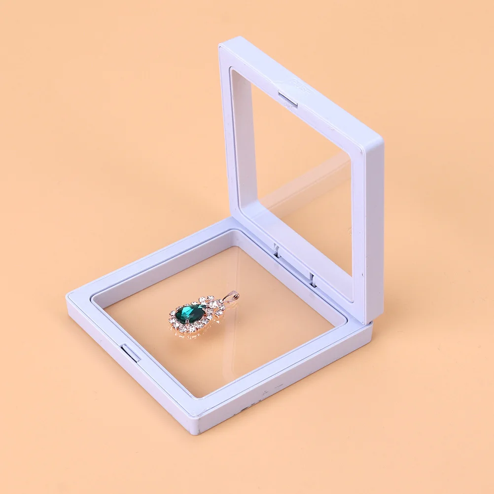 

8Pcs Jewelry Display Box White Simple Creative Display Rack for Shop Mall Jewelry Stand Case Tabletop Show Window Use