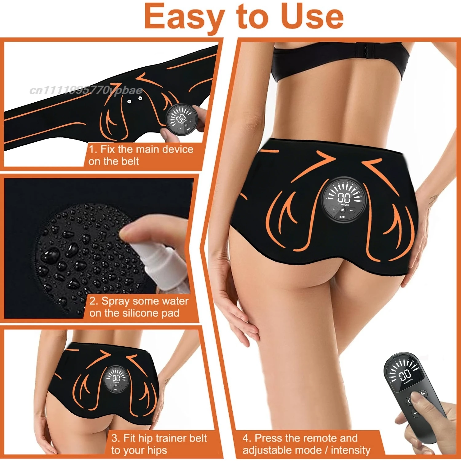 EMS Hip Trainer Booty Lifter Belt Muscle Stimulator Buttock Massager Machine With Remote Control For Women Body Shaping