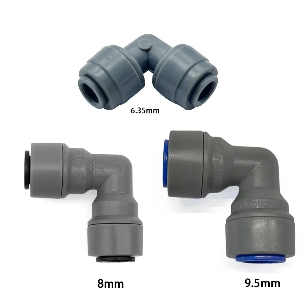 KegLand 6.35/8/9.5mm Push in Quick Connector Plastic Elbow Joint Beer Craft Brewing