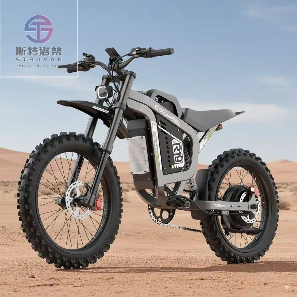

Li-ion Battery High Speed Electric Motorcycle 125 Motorbike Dirt Bike Streetbike with 6000W Motor and 72V Battery Long Range