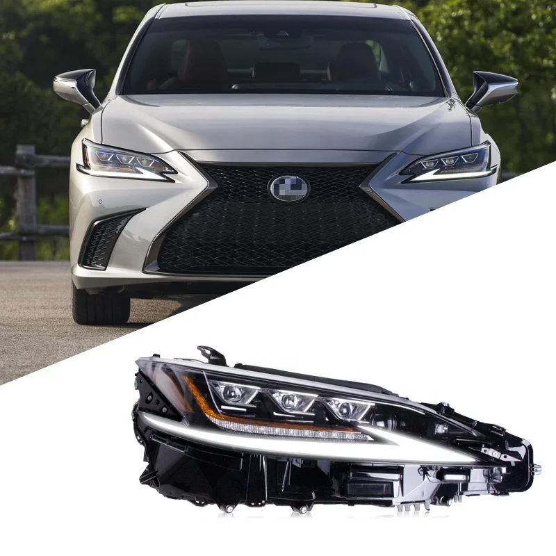 Full Triple Beams ES350 LED Car Light 2018-2021 Headlamp for Lexus ES450 LED Headlight Assembly