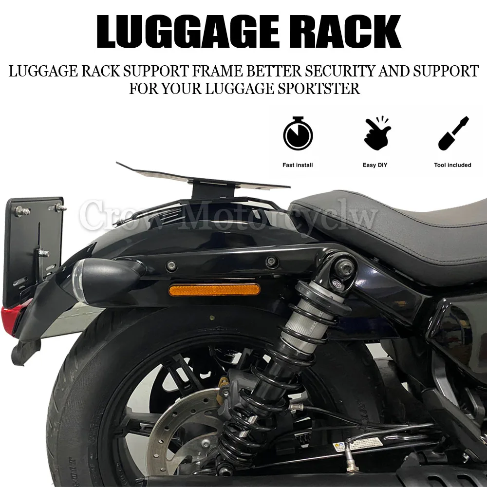 For Harley Nightster 975 RH975 2022+ Motorcycle Luggage Rack Accessories Strong Fixed Luggage Rack