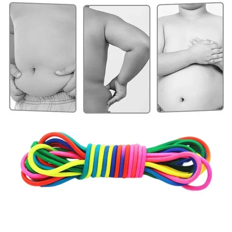 5-7M Super Elastic Jump Rope Endurance Training Fun Exercise Toys Indoor Outdoor Home Group Adjustable Rubber Jump Rope Strap