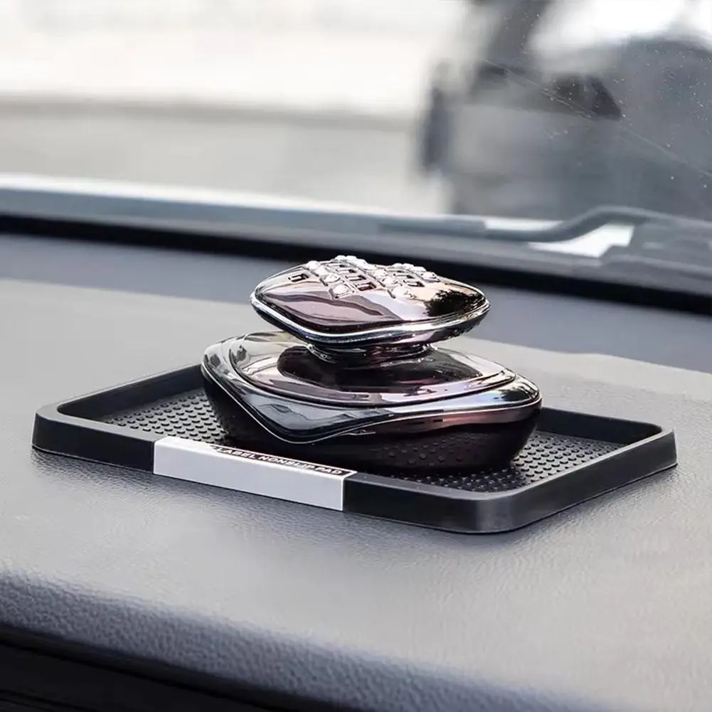 Tikar silikon dasbor mobil, dudukan telepon Anti Slip, tikar penyimpanan, aksesoris dasbor untuk telepon seluler, penempatan kacamata hitam
