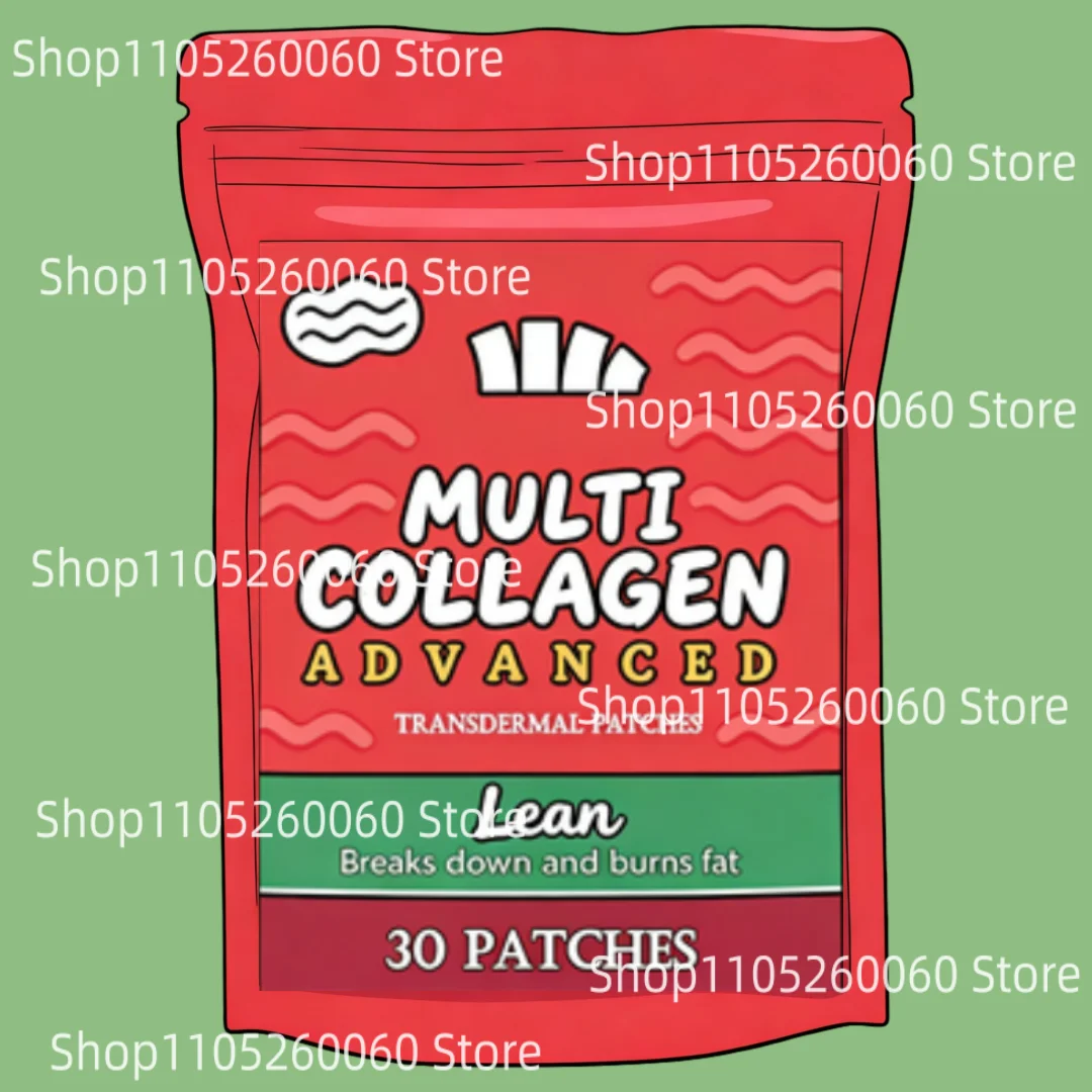 Multi Collagen Plus Transdermal Patches With Probiotics, Hydrolyzed Collagen Peptides Supports Healthy Weight Loss 30 Patches