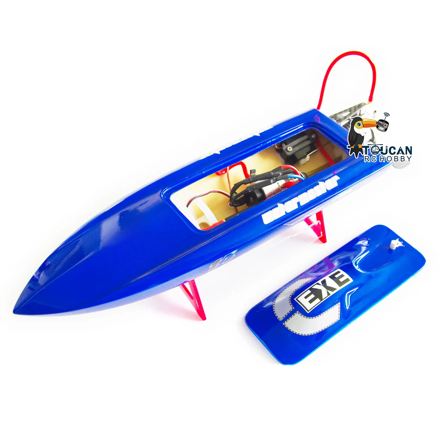 DTRC-Bateau de course à grande vitesse RC, C390, télécommande, étanche, mini soleil, bleu, jouets, modèle loisirs, cadeau pour garçons, THZH1596