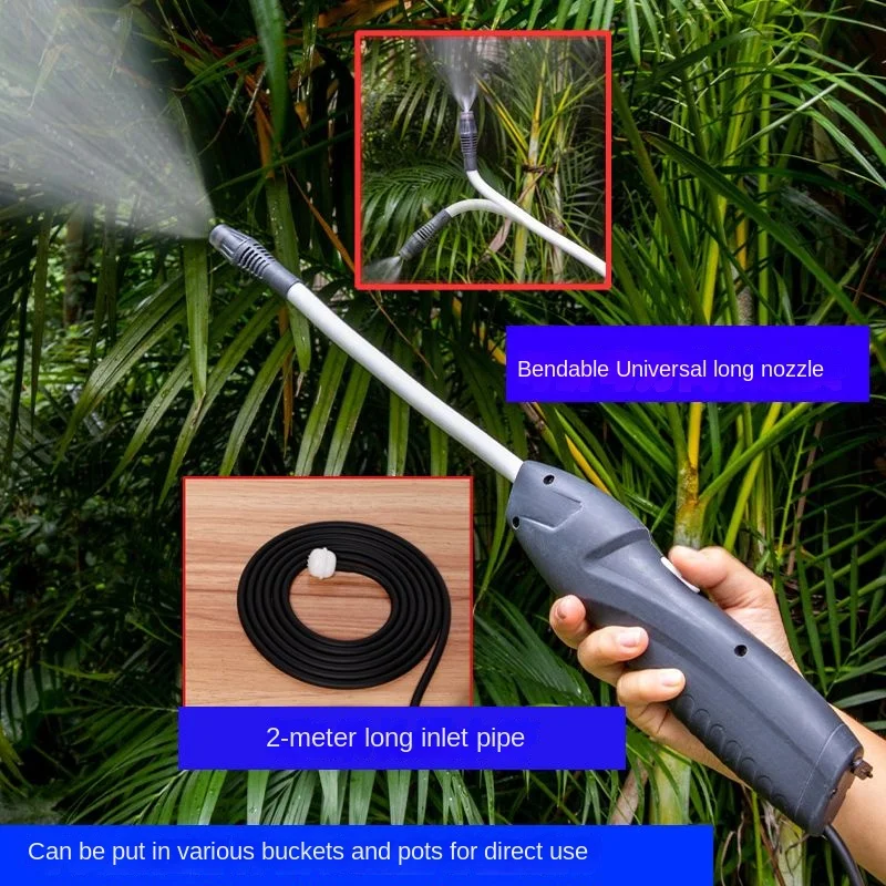 Small Electric Sprayer Home Watering Spray Pot Rechargeable Automatic Watering Pot Disinfection Car Wash High Pressure Water Gun