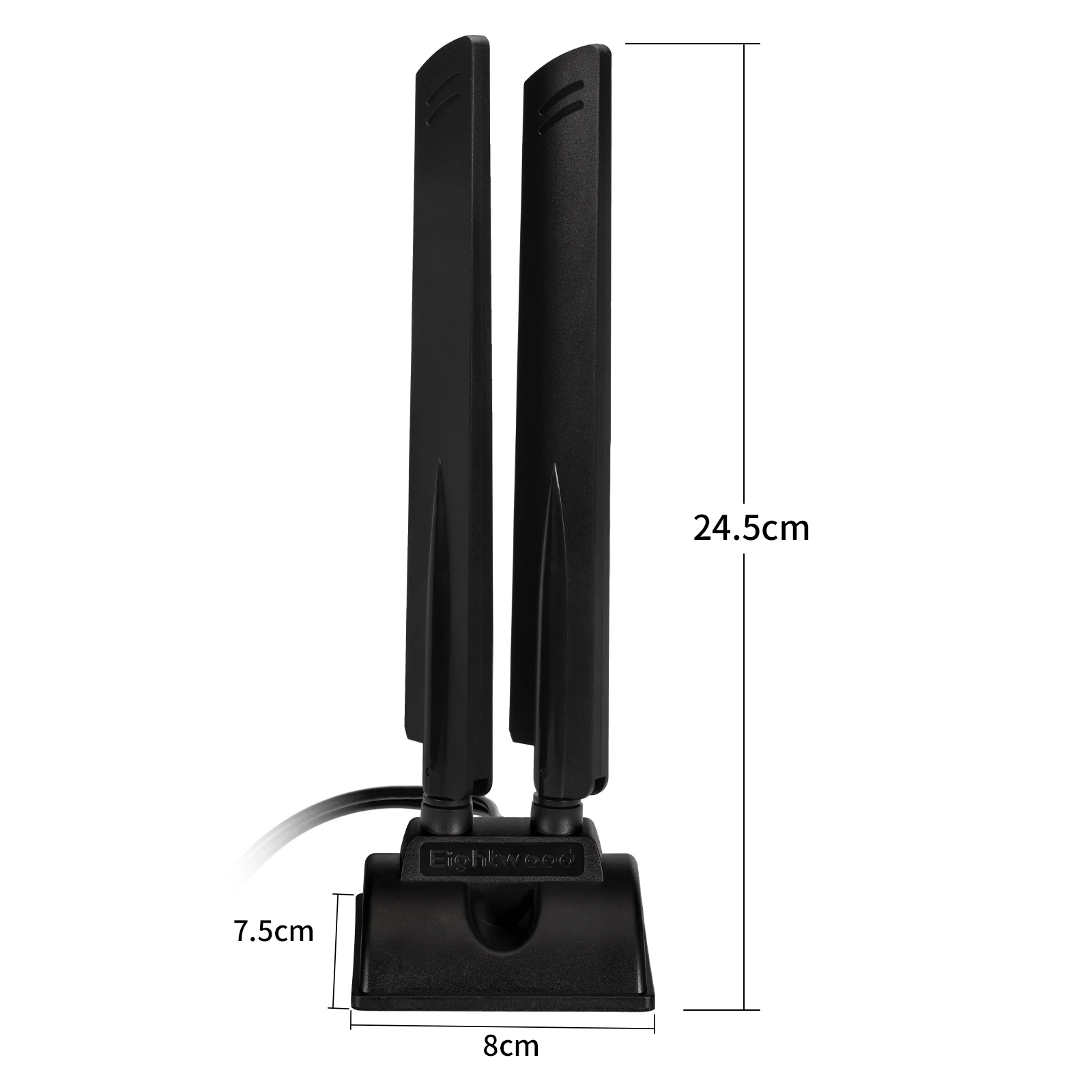 Superbat WiFi 6E Tri-Band 6GHz 5GHz 2.4GHz RP-SMA Magnet Mount Base Antenna for PC Desktop Computer Motherboard Wukong Game PC