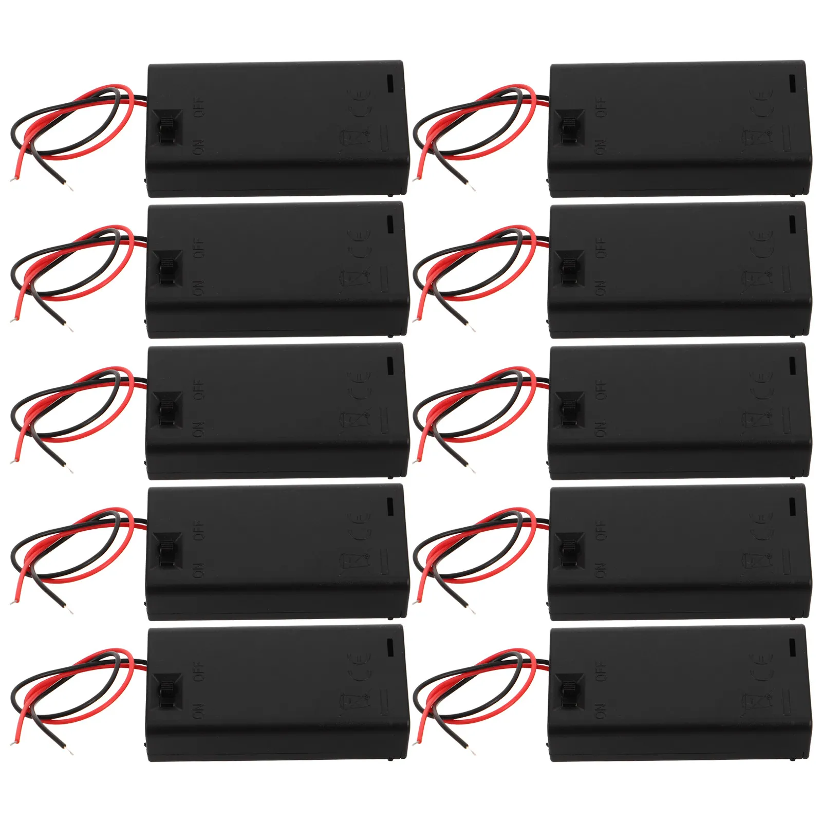 10 pcs Battery Organizer Storage Case Box AA AAA Holder Halloween Christmas New Year Electronic Repair Electronic Repairs Cover