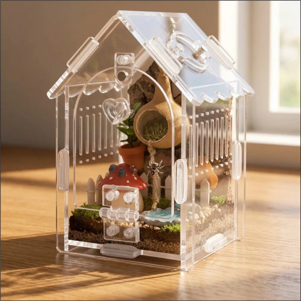 terrario-portatil-para-aranhas-saltadoras-com-abertura-frontal-removivel-e-porta-de-alimentacao-transparente