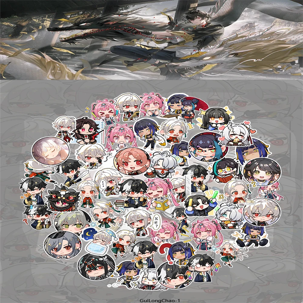 Chibi Ancient Style Game Character Stickers Waterproof Vinyl Decals For Laptop Water Bottle Phone Case DIY Decor