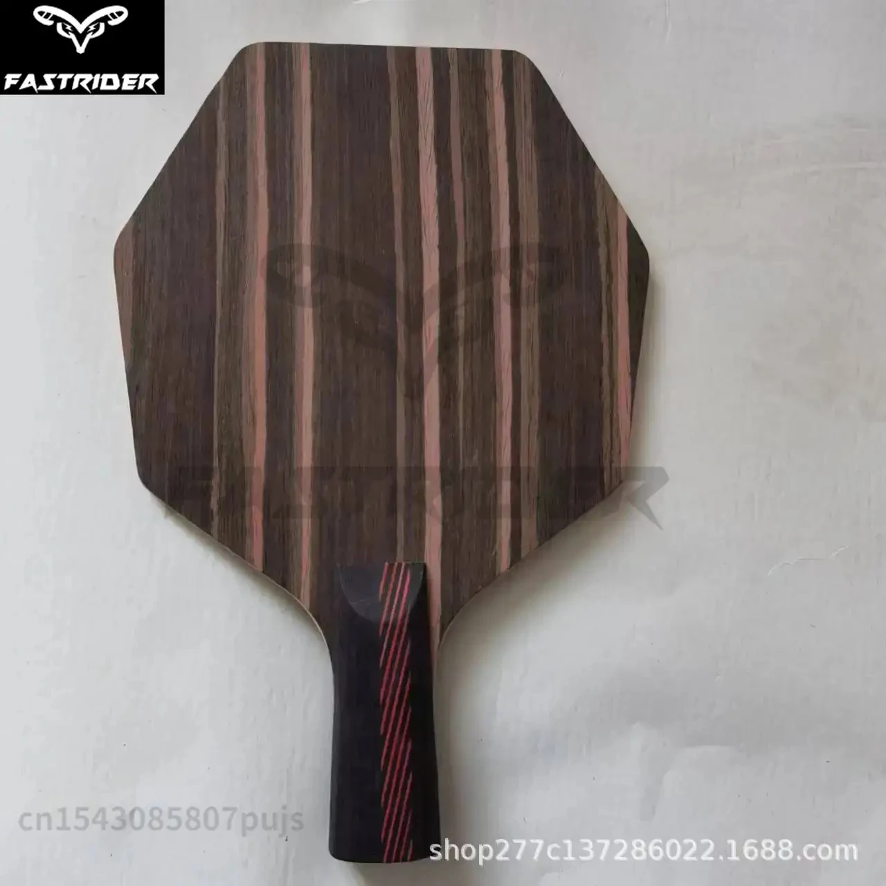 Table Tennis Racket Black Sandalwood FL&CS Grip Hexagonal Ping Pong Blade Paddle for Professional Offensive Players Competition