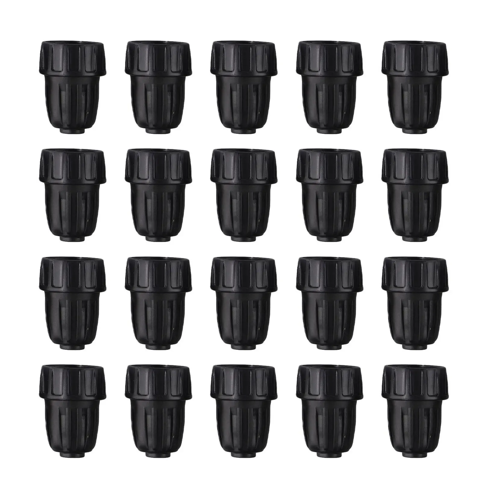 20 Pack 3/4 in to 1/2 in for Drip Irrigation Fitting for Connecting Garden Hose to 1/2 in PE Tubing in Lawn and Crop Systems