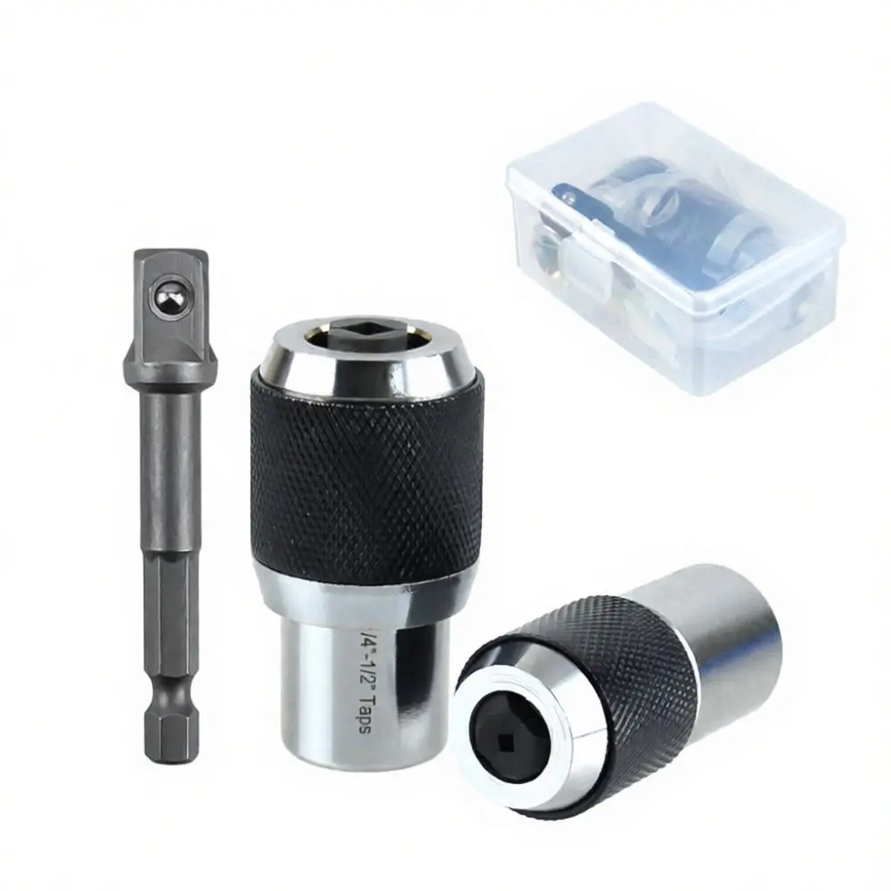 Adjustable Tap Holder Adapter For Hand Tapping Threading Tool Durable Chrome Vanadium Steel Drill Bit Chuck Extractor